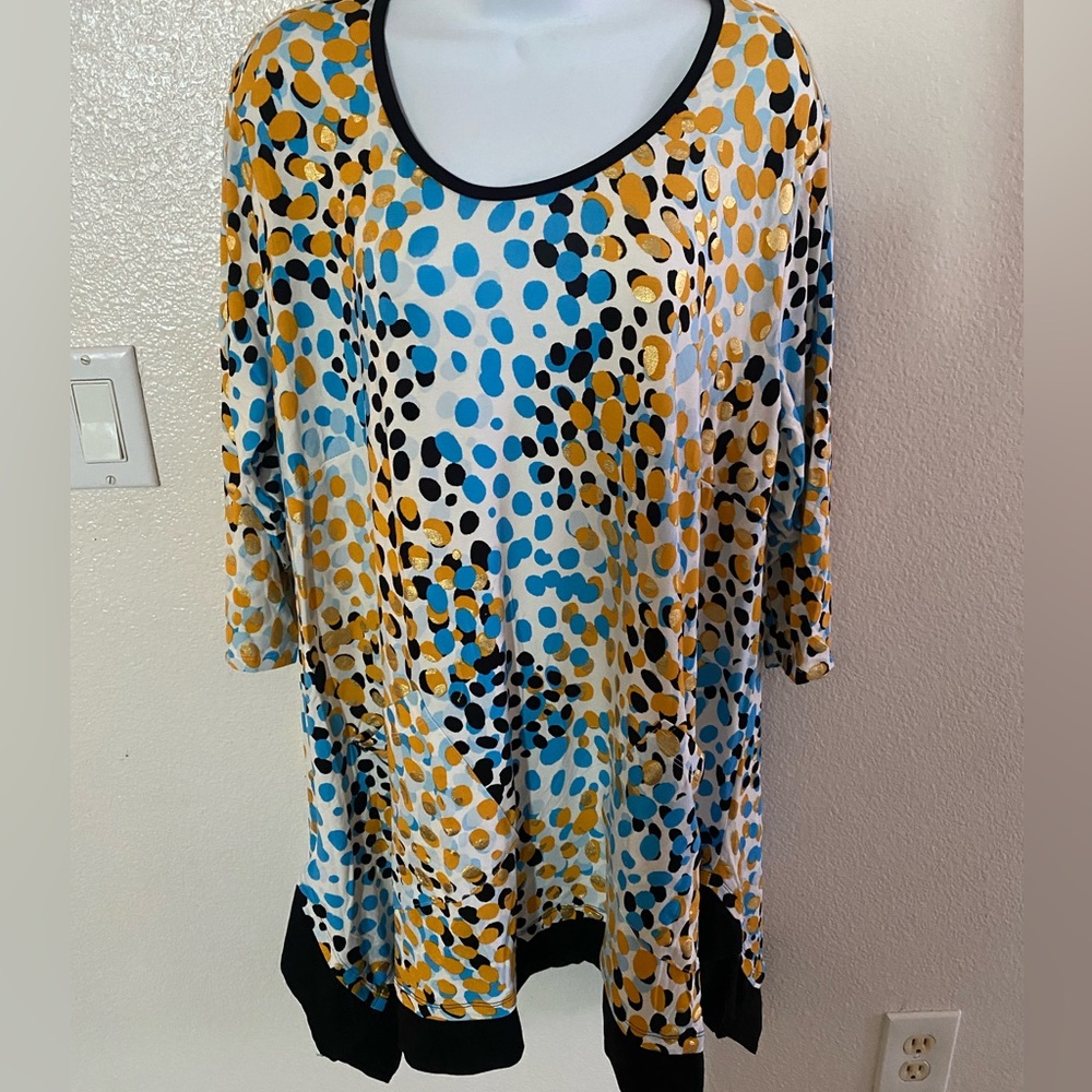Women's Multicolor Patterned Top - Picture 4 of 6